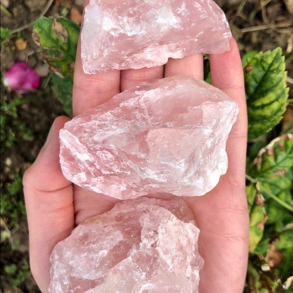 Large Rose Quartz Bracelet W/ Large Shungite - Picture 4 of 4